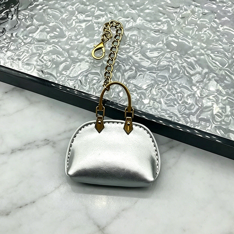 #C00003 Mini Handbag Keychain Charm – Cute Leather‑Style Purse Accessory for Bags, Backpacks & Gifts