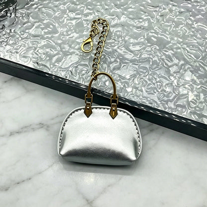 #C00003 Mini Handbag Keychain Charm – Cute Leather‑Style Purse Accessory for Bags, Backpacks & Gifts
