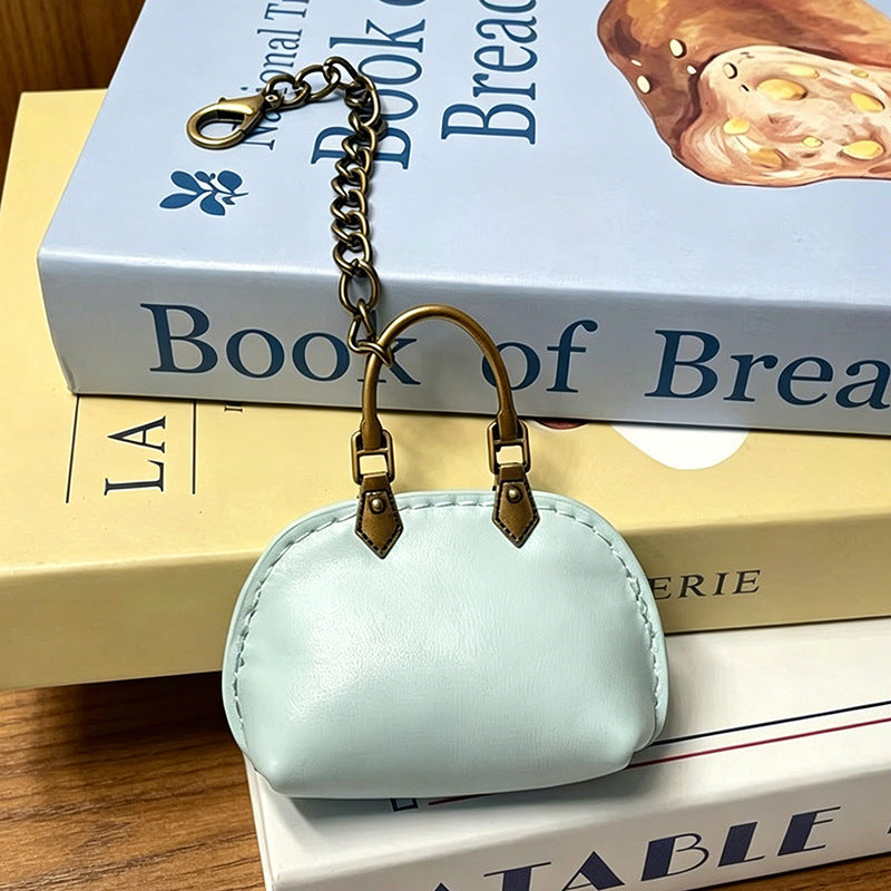 #C00003 Mini Handbag Keychain Charm – Cute Leather‑Style Purse Accessory for Bags, Backpacks & Gifts