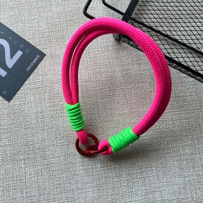 #L00010 Wholesale Mint Green Braided Rope Phone Strap Wrist Lanyard with White Wrap