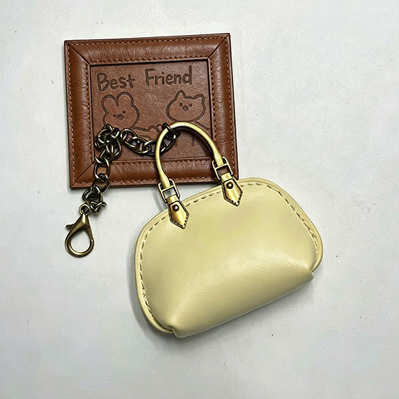 #C00003 Mini Handbag Keychain Charm – Cute Leather‑Style Purse Accessory for Bags, Backpacks & Gifts
