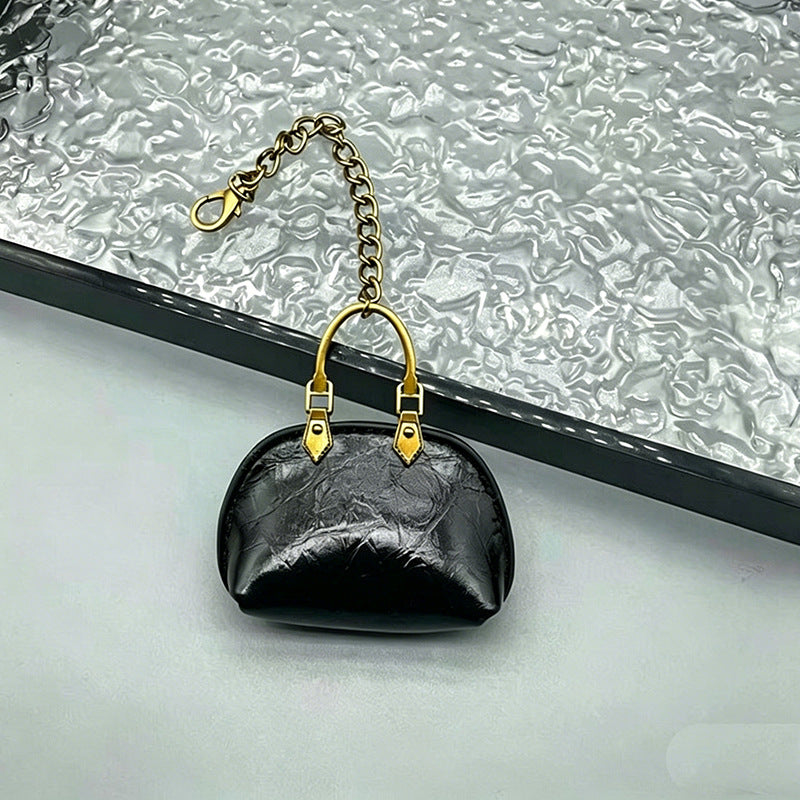 #C00003 Mini Handbag Keychain Charm – Cute Leather‑Style Purse Accessory for Bags, Backpacks & Gifts