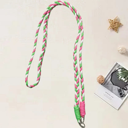 #L00013 Colorful Macrame Style Phone Lanyard – Crossbody Strap for Keys & ID