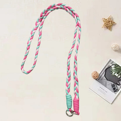 #L00013 Colorful Macrame Style Phone Lanyard – Crossbody Strap for Keys & ID