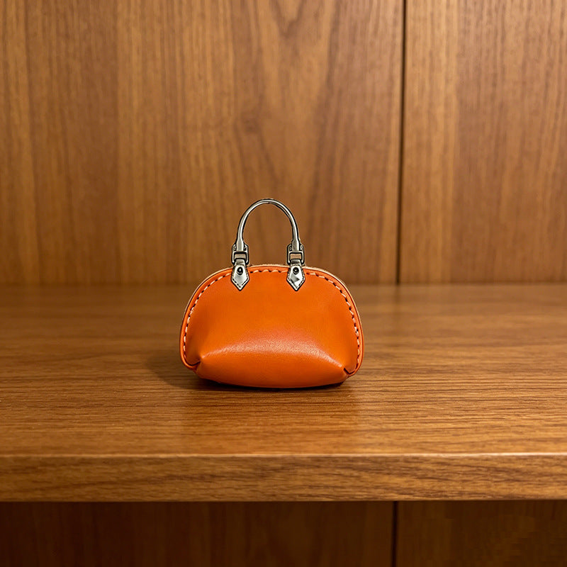 #C00003 Mini Handbag Keychain Charm – Cute Leather‑Style Purse Accessory for Bags, Backpacks & Gifts