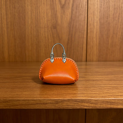 #C00003 Mini Handbag Keychain Charm – Cute Leather‑Style Purse Accessory for Bags, Backpacks & Gifts