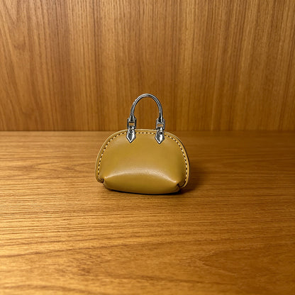 #C00003 Mini Handbag Keychain Charm – Cute Leather‑Style Purse Accessory for Bags, Backpacks & Gifts