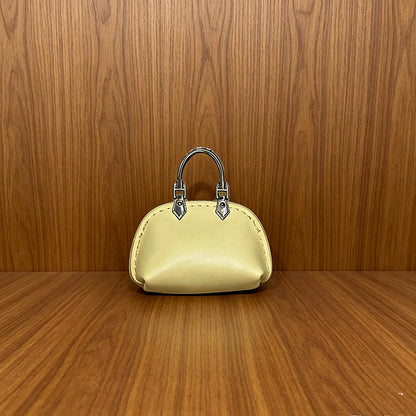 #C00003 Mini Handbag Keychain Charm – Cute Leather‑Style Purse Accessory for Bags, Backpacks & Gifts