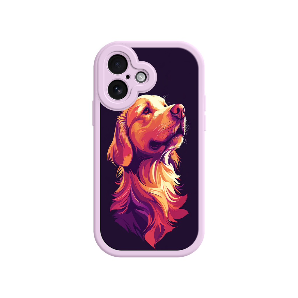 Cute Golden Retriever phone case for pet owners