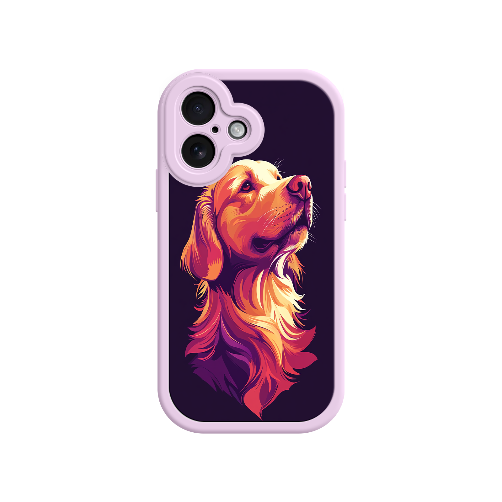 Cute Golden Retriever phone case for pet owners