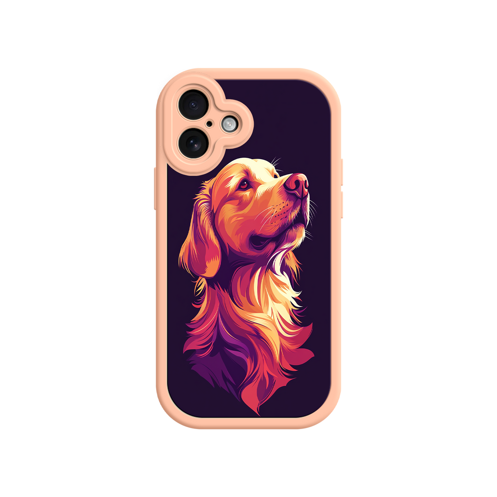 Animal lover phone case with Golden Retriever art
