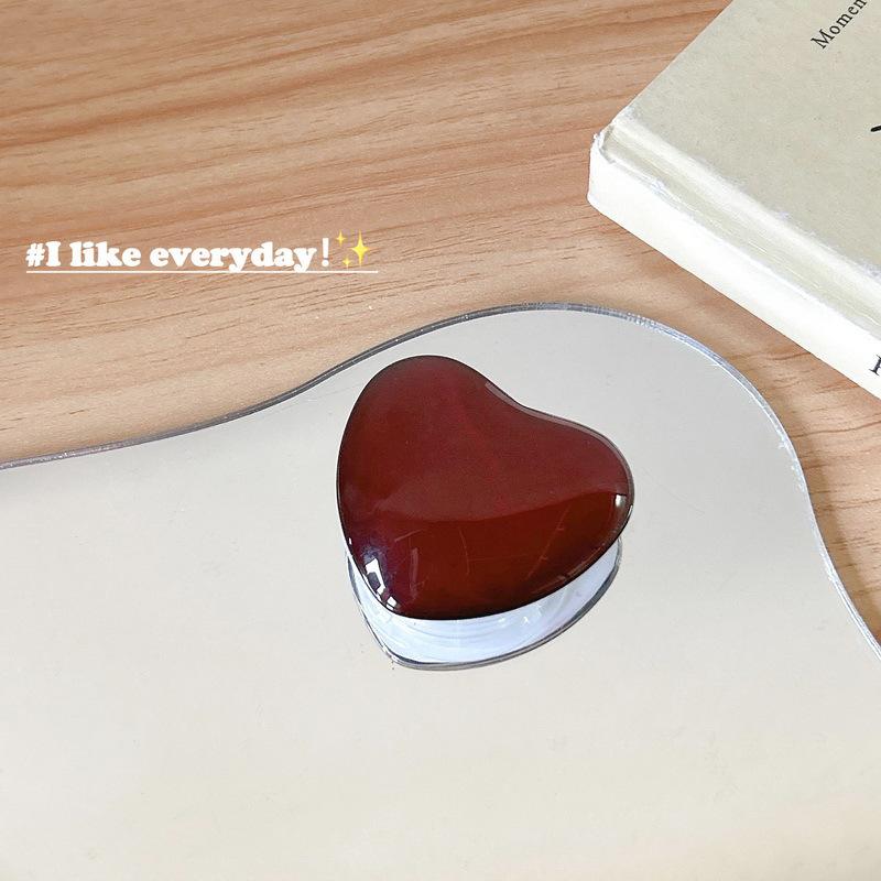 #S0010 Factory Wholesale PopSockets Heart Glitter phone PopGrip, Desktop Bracket, adjustable cellphone stand, retractable smartphone holder, phone mount support, Folding Kickstand, handheld accessories