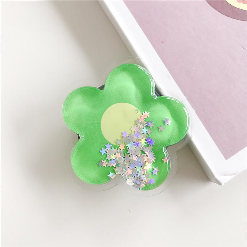 #S0020 Factory Wholesale Quicksand PopSockets Desktop Airbag Glitter phone PopGrip, adjustable cellphone stand, retractable smartphone holder, phone mount support, Folding Kickstand, handheld accessories