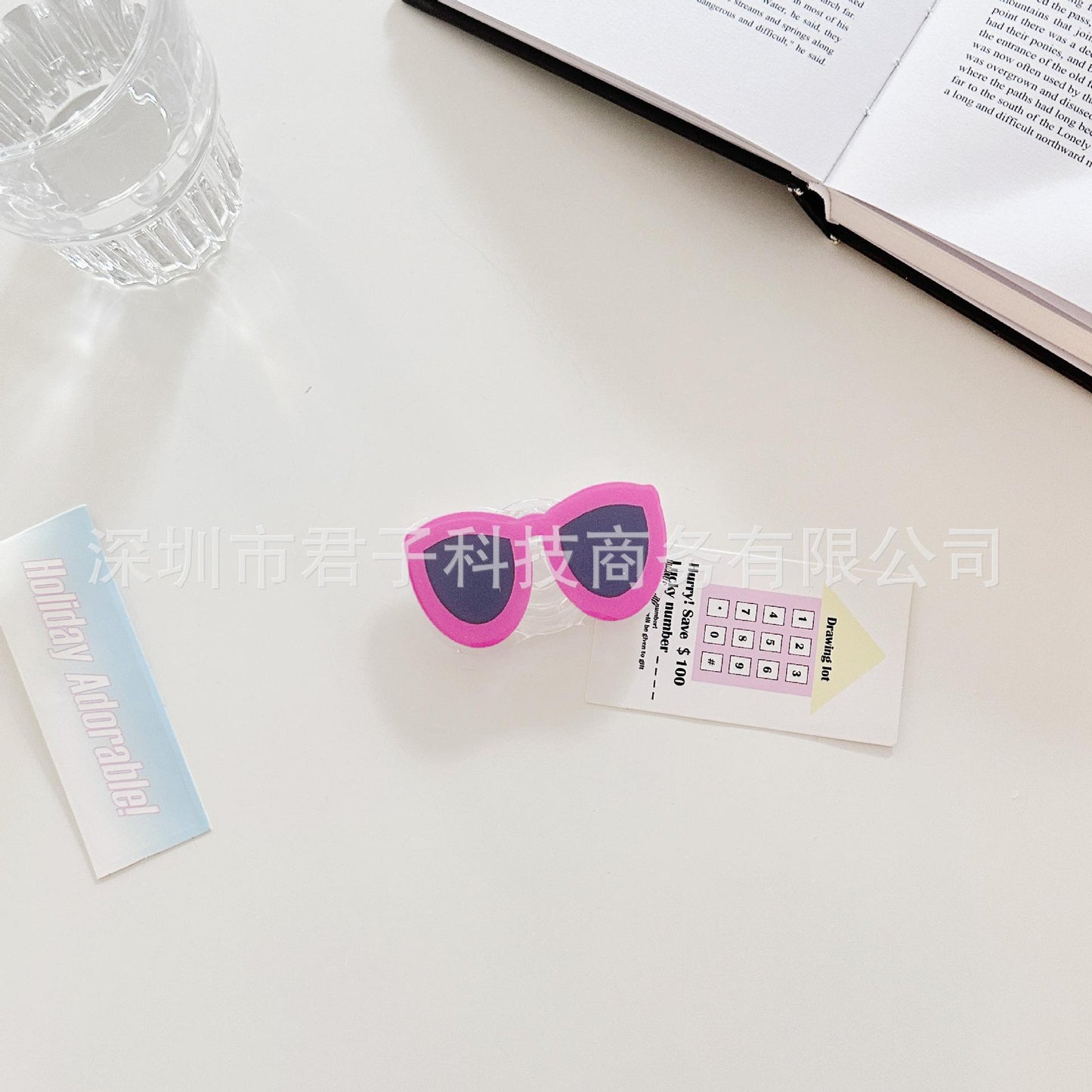#S0021 Factory Wholesale Sun Glasses PopSockets Desktop phone PopGrip Airbag, adjustable cellphone stand, retractable smartphone holder, phone mount support, Folding Kickstand, handheld accessories