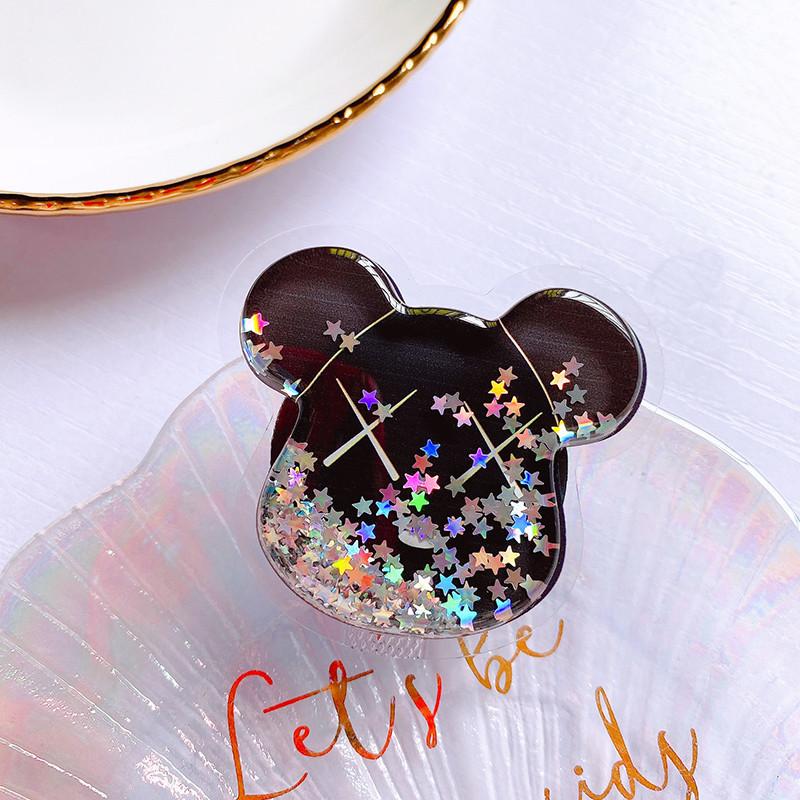 #S0020 Factory Wholesale Quicksand PopSockets Desktop Airbag Glitter phone PopGrip, adjustable cellphone stand, retractable smartphone holder, phone mount support, Folding Kickstand, handheld accessories