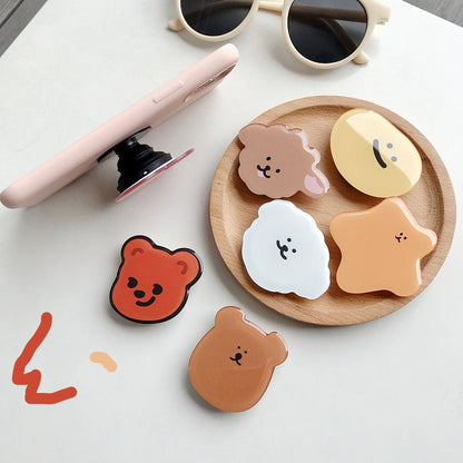 #S0031 Factory Wholesale Cartoon PopSockets Cute Ins phone PopGrip, adjustable cellphone stand, retractable smartphone holder, phone mount support, Foldable Kickstand, handheld accessories Folding