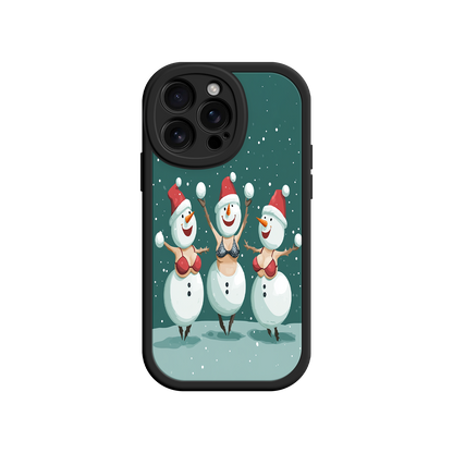 #MC0037 Factory Wholesale Festive Snowman iPhone 17 Case – Funny Christmas Art, Jolly Holiday Design, Soft Snowflakes