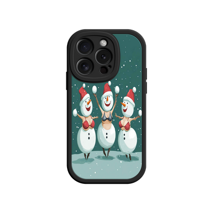 #MC0037 Factory Wholesale Festive Snowman iPhone 17 Case – Funny Christmas Art, Jolly Holiday Design, Soft Snowflakes
