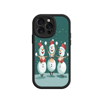 #MC0037 Factory Wholesale Festive Snowman iPhone 17 Case – Funny Christmas Art, Jolly Holiday Design, Soft Snowflakes