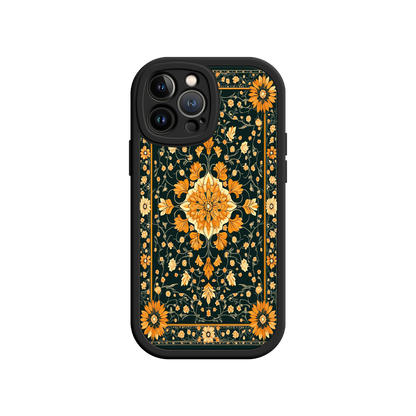 #MC0042 Factory Wholesale Ornate Floral iPhone 17 Case – Baroque Vintage Pattern Protective Cover for iPhone 16 Pro / Max