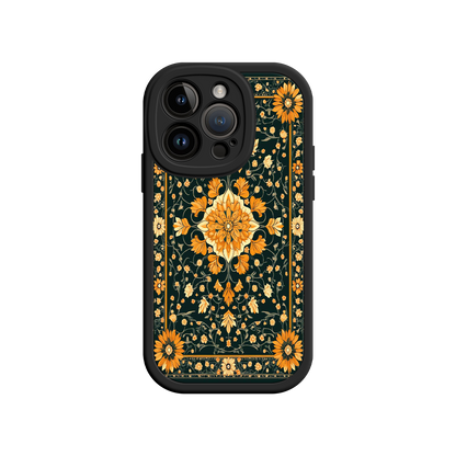 #MC0042 Factory Wholesale Ornate Floral iPhone 17 Case – Baroque Vintage Pattern Protective Cover for iPhone 16 Pro / Max