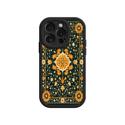 #MC0042 Factory Wholesale Ornate Floral iPhone 17 Case – Baroque Vintage Pattern Protective Cover for iPhone 16 Pro / Max