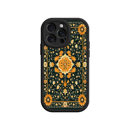 #MC0042 Factory Wholesale Ornate Floral iPhone 17 Case – Baroque Vintage Pattern Protective Cover for iPhone 16 Pro / Max