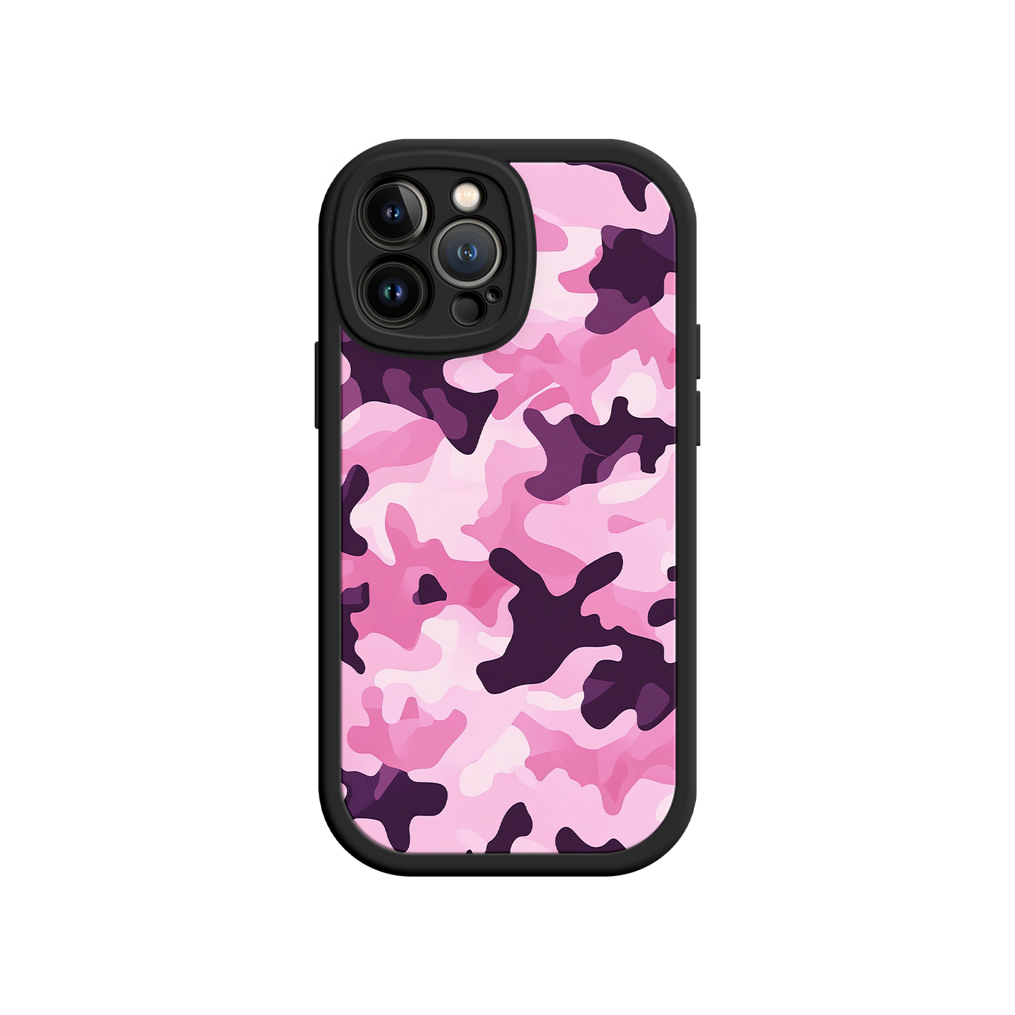 #MC0030 Factory Wholesale Pink Camo iPhone 17 Case – Camouflage, Feminine Style, Protective Phone Cover