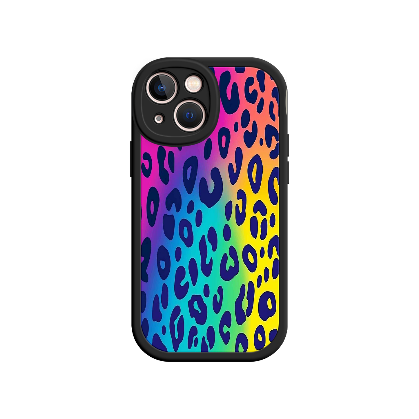 #MC0035 Factory Wholesale Rainbow Leopard Print iPhone 17 Case – Vibrant Gradient Leopard Pattern, Colorful Animal Print Design, Trendy Animal Print Phone Cover
