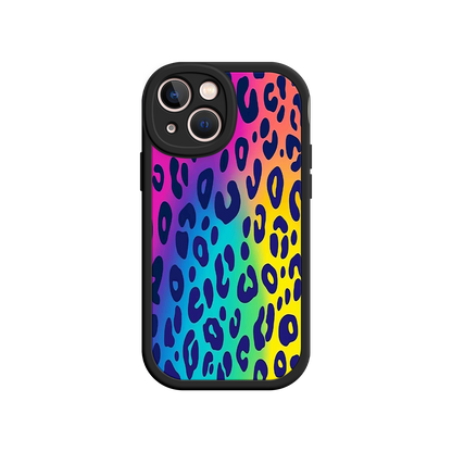 #MC0035 Factory Wholesale Rainbow Leopard Print iPhone 17 Case – Vibrant Gradient Leopard Pattern, Colorful Animal Print Design, Trendy Animal Print Phone Cover