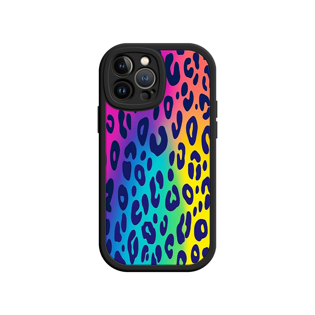Rainbow Leopard Print iPhone 17 Case – Vibrant Gradient Leopard Pattern, Colorful Animal Print Design, Trendy Animal Print Phone Cover