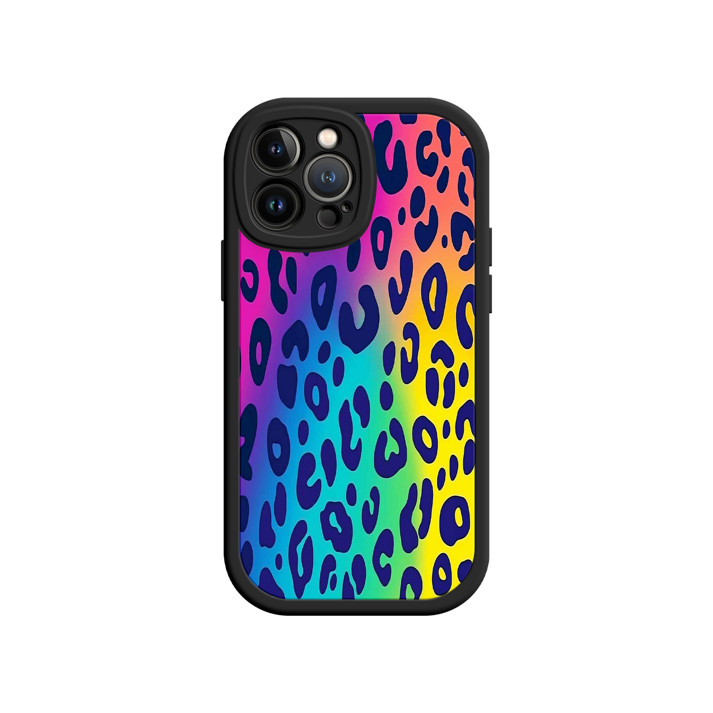#MC0035 Factory Wholesale Rainbow Leopard Print iPhone 17 Case – Vibrant Gradient Leopard Pattern, Colorful Animal Print Design, Trendy Animal Print Phone Cover