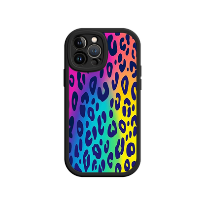 #MC0035 Factory Wholesale Rainbow Leopard Print iPhone 17 Case – Vibrant Gradient Leopard Pattern, Colorful Animal Print Design, Trendy Animal Print Phone Cover