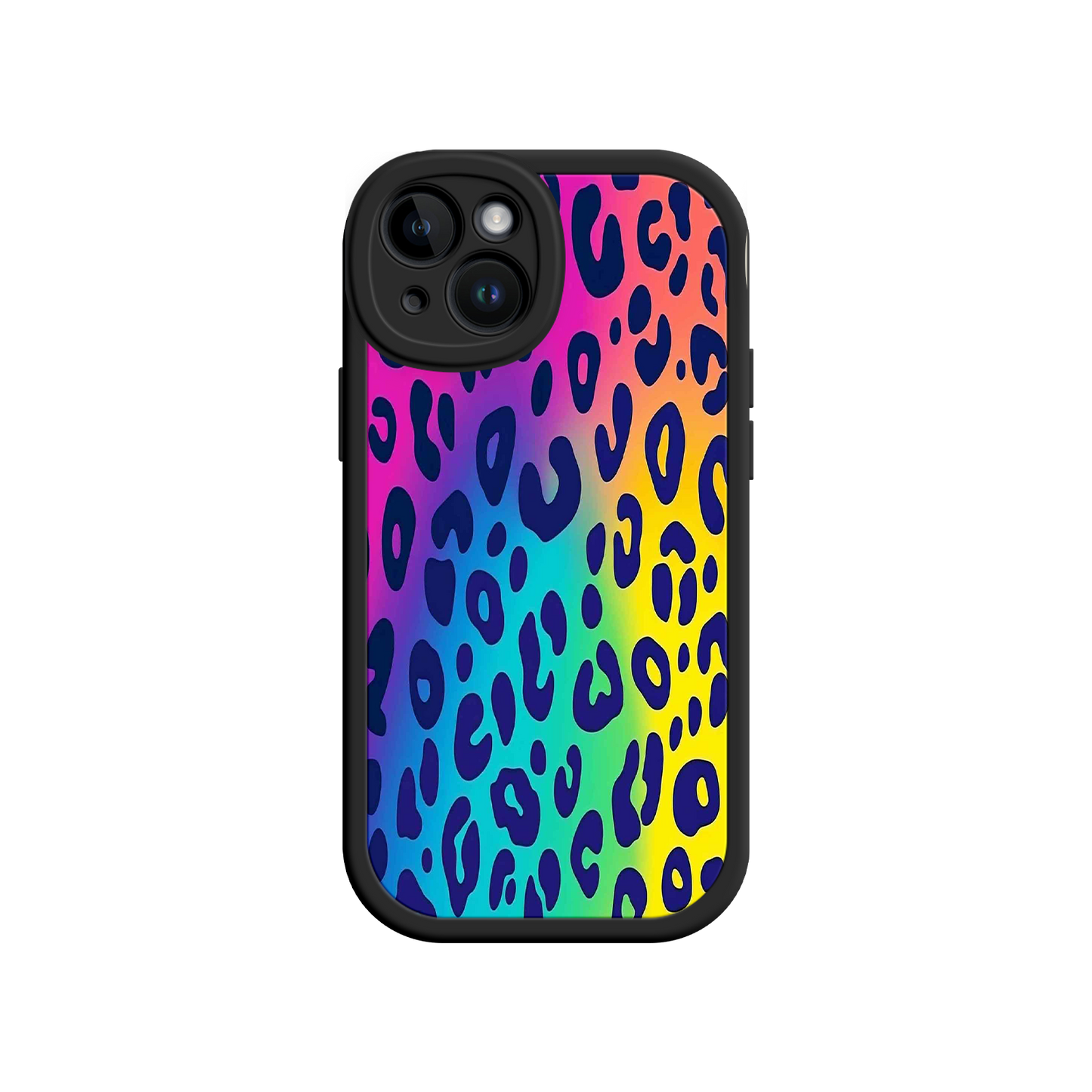 #MC0035 Factory Wholesale Rainbow Leopard Print iPhone 17 Case – Vibrant Gradient Leopard Pattern, Colorful Animal Print Design, Trendy Animal Print Phone Cover