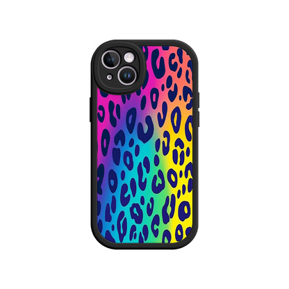 #MC0035 Factory Wholesale Rainbow Leopard Print iPhone 17 Case – Vibrant Gradient Leopard Pattern, Colorful Animal Print Design, Trendy Animal Print Phone Cover