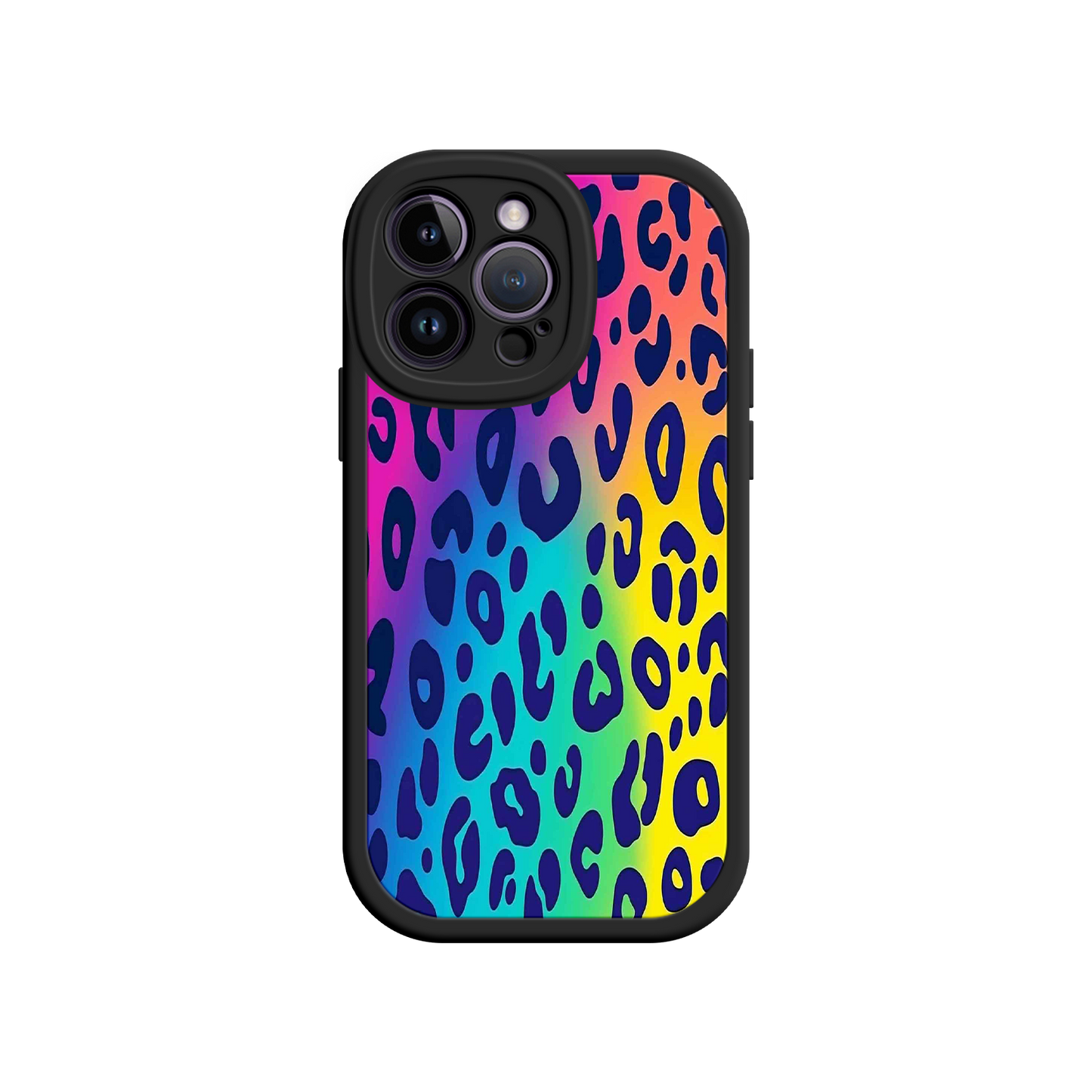 #MC0035 Factory Wholesale Rainbow Leopard Print iPhone 17 Case – Vibrant Gradient Leopard Pattern, Colorful Animal Print Design, Trendy Animal Print Phone Cover