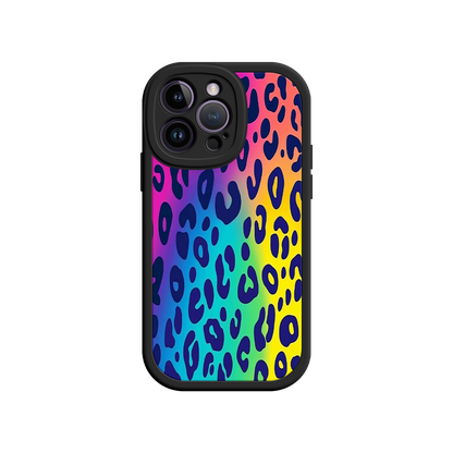 #MC0035 Factory Wholesale Rainbow Leopard Print iPhone 17 Case – Vibrant Gradient Leopard Pattern, Colorful Animal Print Design, Trendy Animal Print Phone Cover