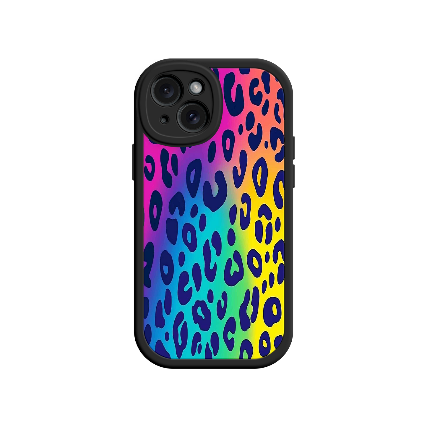 #MC0035 Factory Wholesale Rainbow Leopard Print iPhone 17 Case – Vibrant Gradient Leopard Pattern, Colorful Animal Print Design, Trendy Animal Print Phone Cover