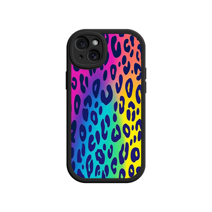 #MC0035 Factory Wholesale Rainbow Leopard Print iPhone 17 Case – Vibrant Gradient Leopard Pattern, Colorful Animal Print Design, Trendy Animal Print Phone Cover