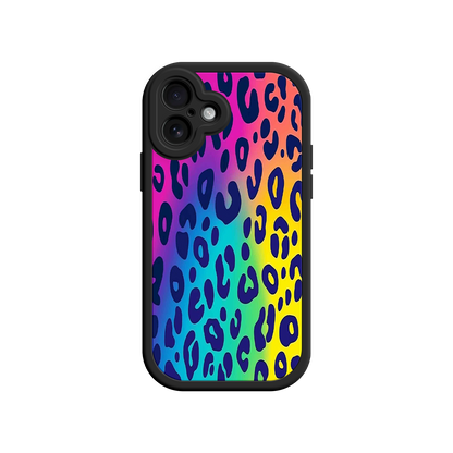 #MC0035 Factory Wholesale Rainbow Leopard Print iPhone 17 Case – Vibrant Gradient Leopard Pattern, Colorful Animal Print Design, Trendy Animal Print Phone Cover
