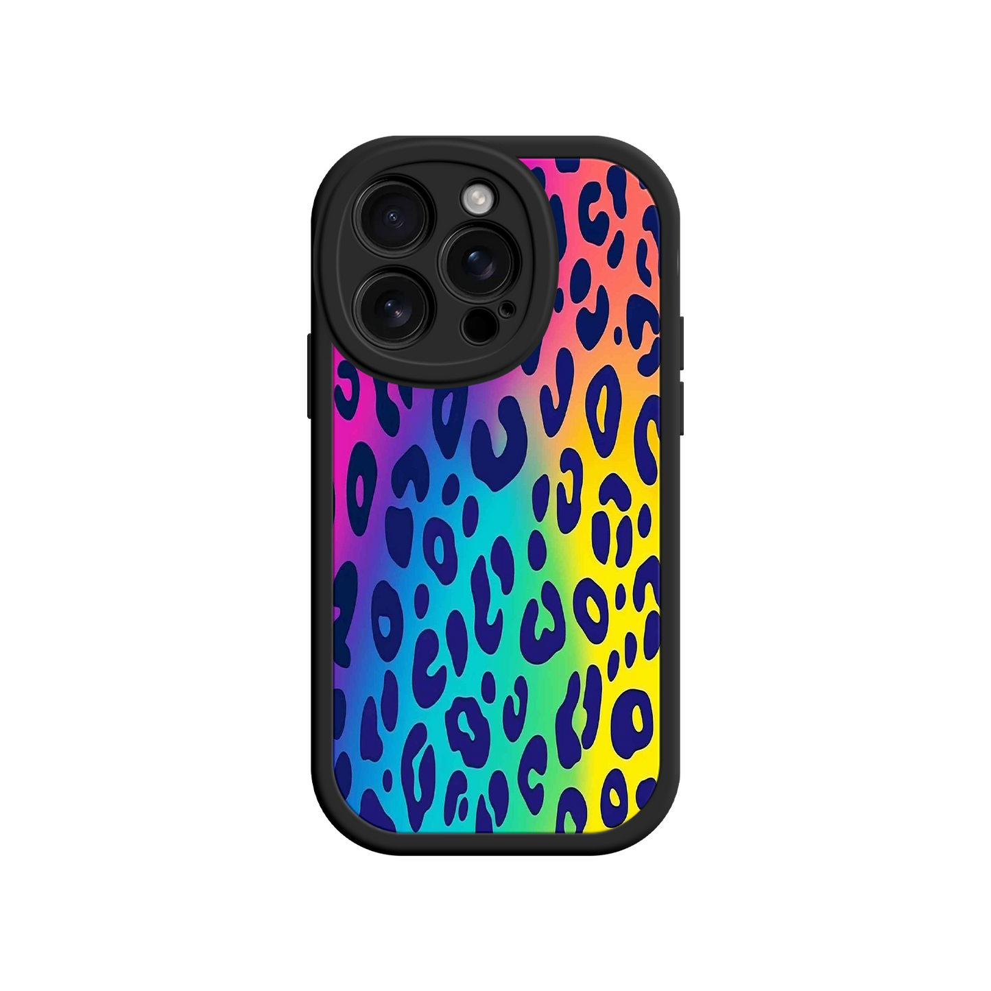 #MC0035 Factory Wholesale Rainbow Leopard Print iPhone 17 Case – Vibrant Gradient Leopard Pattern, Colorful Animal Print Design, Trendy Animal Print Phone Cover