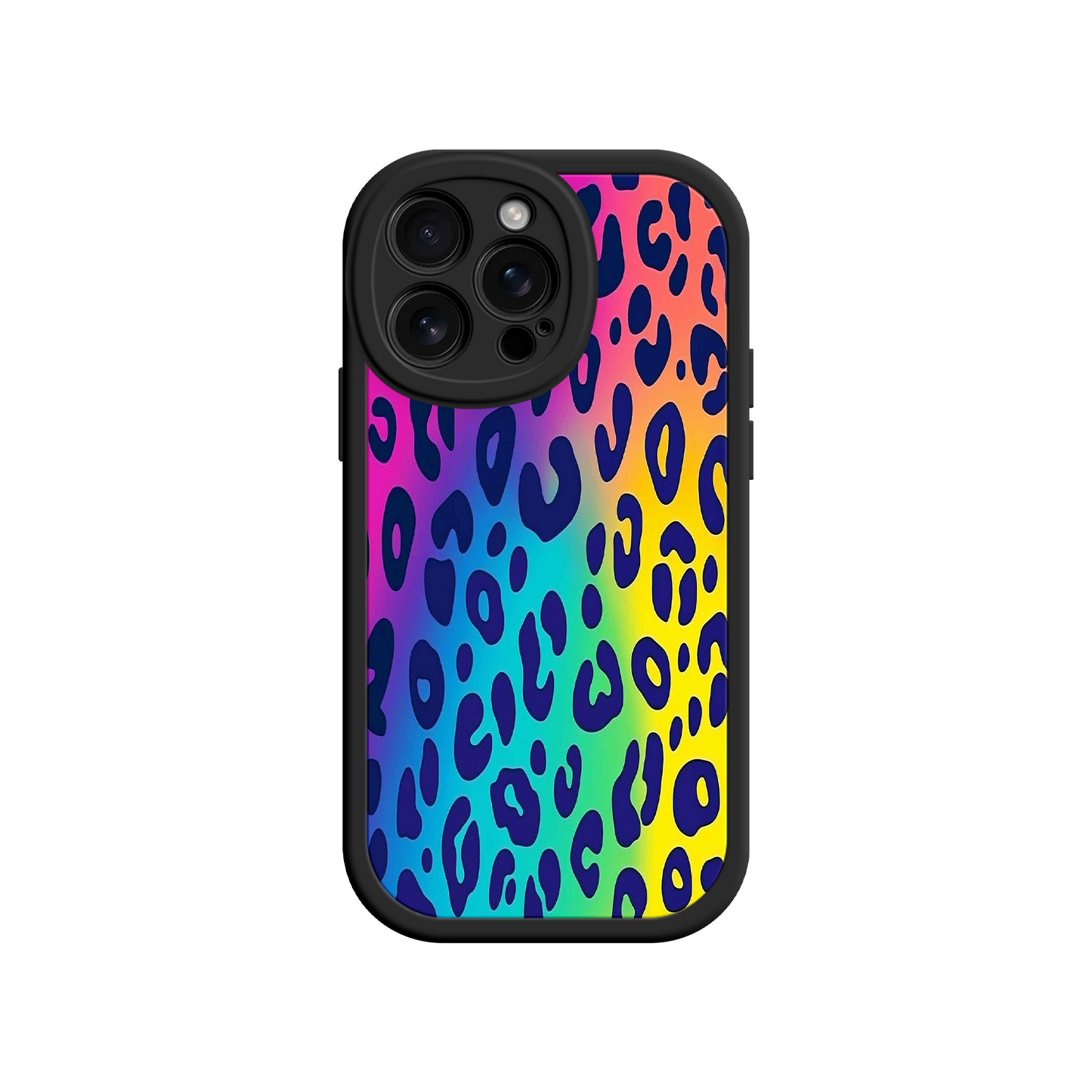 #MC0035 Factory Wholesale Rainbow Leopard Print iPhone 17 Case – Vibrant Gradient Leopard Pattern, Colorful Animal Print Design, Trendy Animal Print Phone Cover