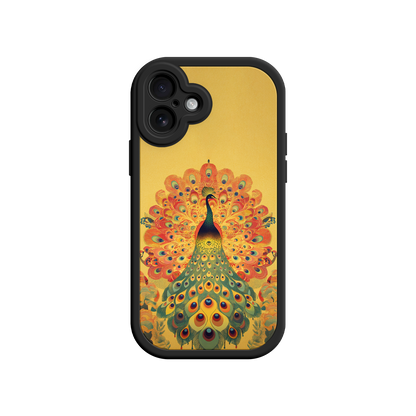 #MC0009 Factory Wholesale Peacock iPhone Case – Artistic Bird Design with Vibrant Feathers & Boho Style
