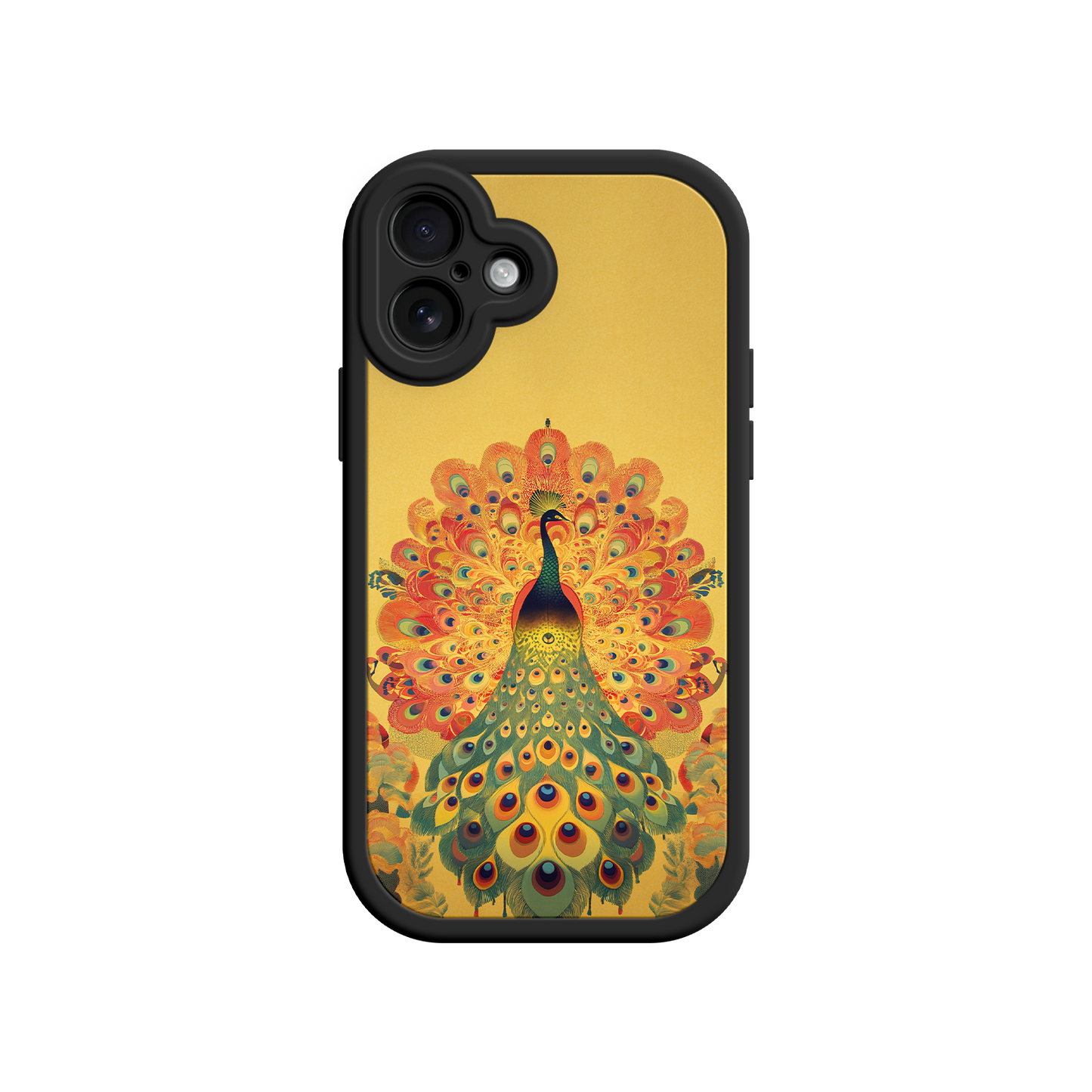 #MC0009 Factory Wholesale Peacock iPhone Case – Artistic Bird Design with Vibrant Feathers & Boho Style