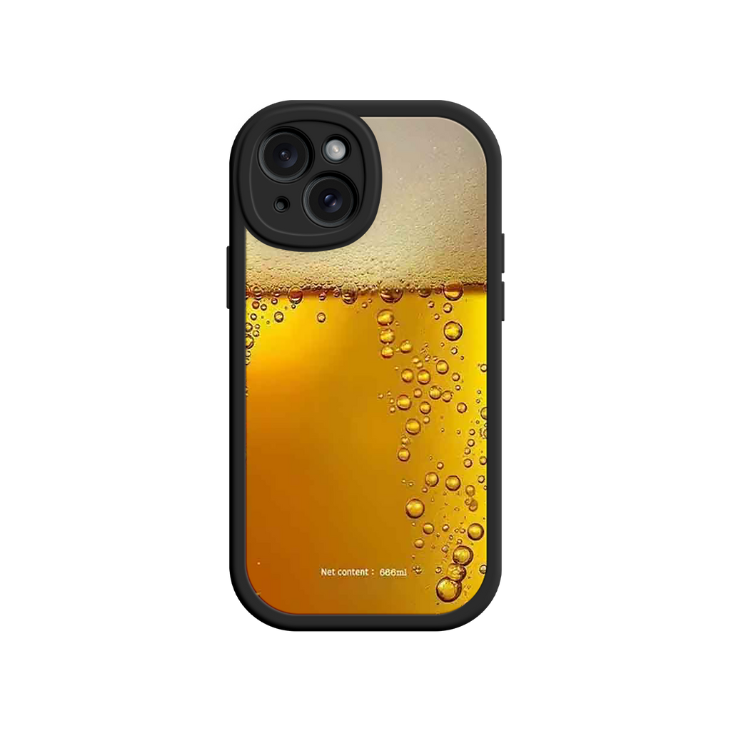 Funny Beer Glass Phone Case – Realistic Foam Design, Novelty Gift for Beer Lovers