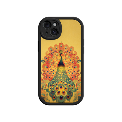 #MC0009 Factory Wholesale Peacock iPhone Case – Artistic Bird Design with Vibrant Feathers & Boho Style