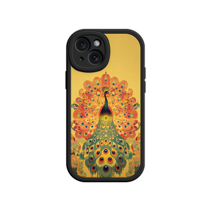 #MC0009 Factory Wholesale Peacock iPhone Case – Artistic Bird Design with Vibrant Feathers & Boho Style