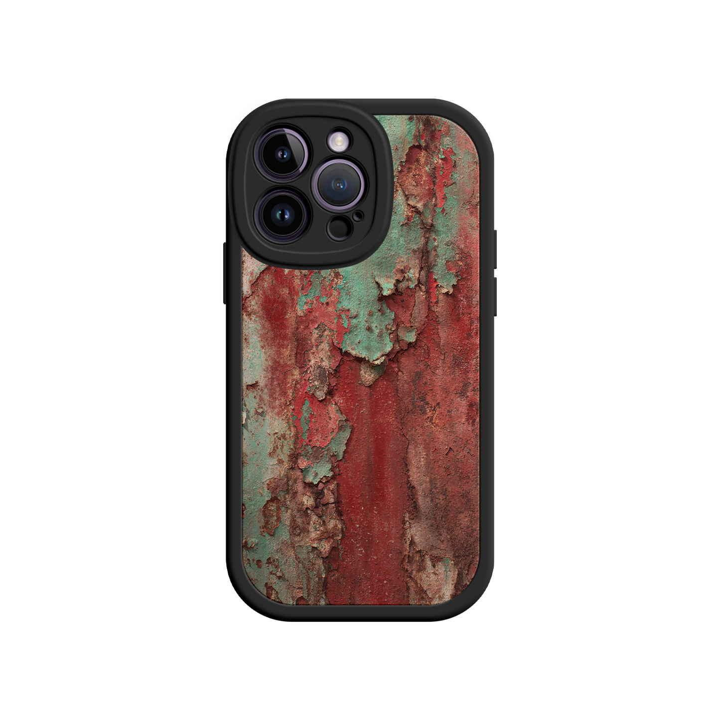 #MC0022 Factory Wholesale Rustic Metal Texture Phone Case – Vintage Industrial Style for iPhone 17