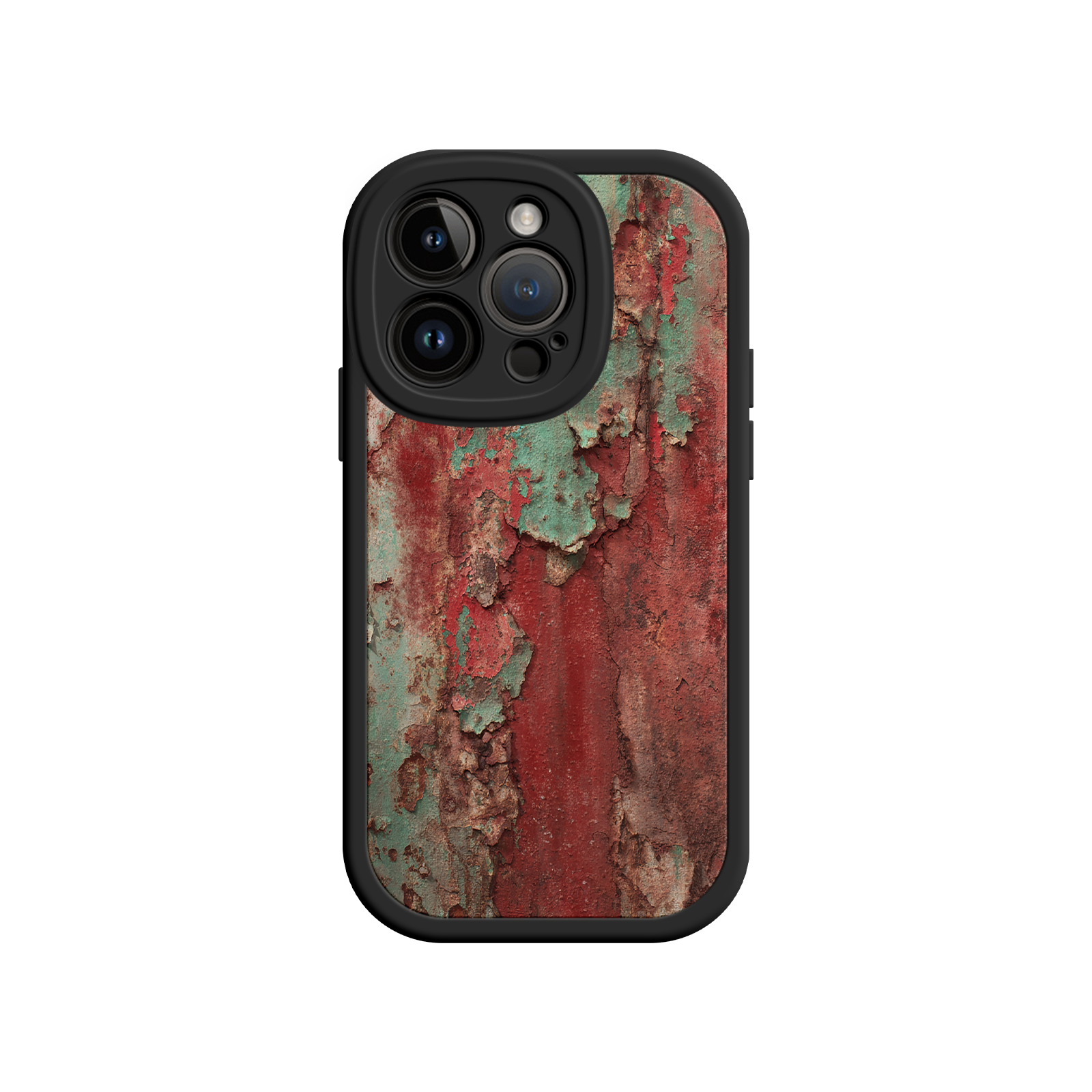 Urban decay phone case with rust and chipped paint

