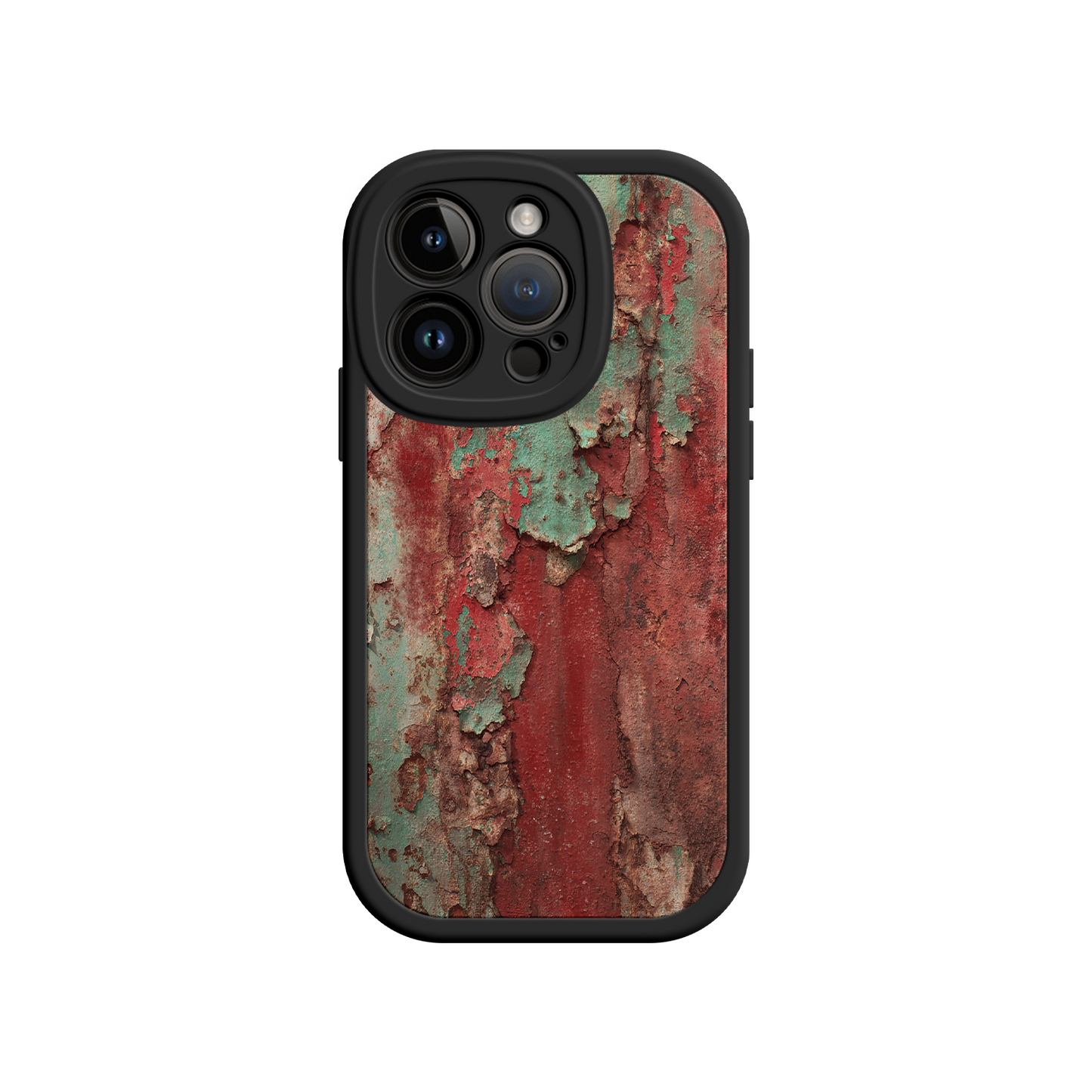 #MC0022 Factory Wholesale Rustic Metal Texture Phone Case – Vintage Industrial Style for iPhone 17